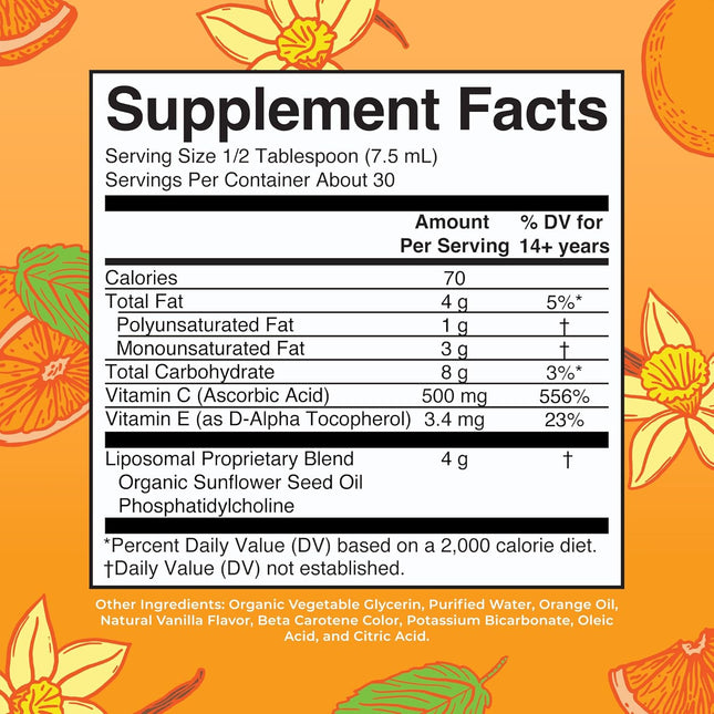 Maryruth Organics Liposomal Vitamin C | Immune Support Supplement | Megadose Vit