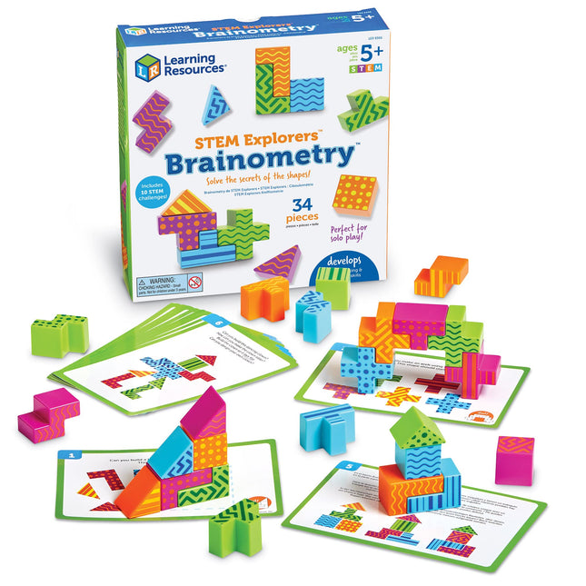 Learning Resources STEM Explorers Brainometry - 34 Pieces, Ages 5+ STEM Toys for