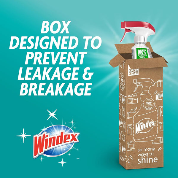 Windex Vinegar Glass and Window Cleaner, Removes Grease and Grime, 23 oz 23 Fl Oz (Pack of 1)
