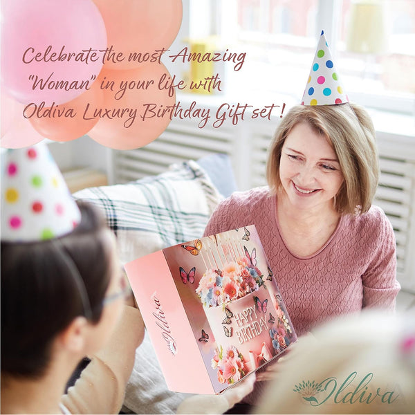 Unique Birthday Gifts for Women, Present Ideas for Her, Mom, Wife, Sister, Friend, Coworker Luxury Birthday Box for Women Gift Basket with