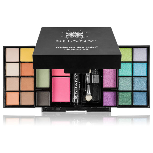 SHANY Classy & Sassy All-In-One Makeup Kit Makeup Set with Cosmetics Mirror, Makeup Applicators, 24 Eye Shadows Colors, 18 Lipstick Lip Glosses, 2