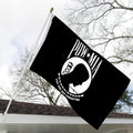 Pow Mia Flag 2X3 Ft Outdoor Heavy Duty Polyester Military Pow Flags Double Sided 3 Ply Banner 200D with Durable Canvas Header and 2 Brass Grommets