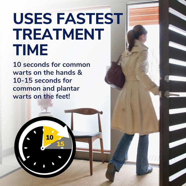 Dr. Scholl's Freeze Away MAX Wart Remover, 10 Treatments - As Fast As 10 Seconds to Treat Warts, Removes Common Warts & Plantar Warts on Hands &