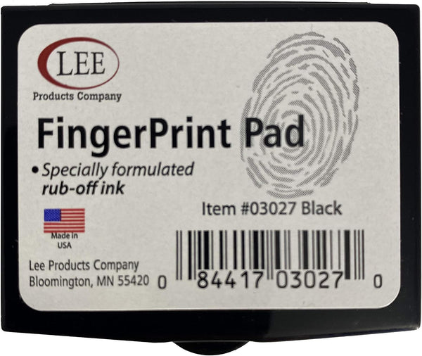 Lee Inkless FingerPrint Pad (S03027) 1 Black