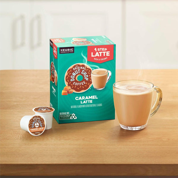 The Original Donut Shop Caramel One-Step Latte, Keurig Single Serve K-Cup Pods, 20 Count Caramel Latte 20 Count (Pack of 1)