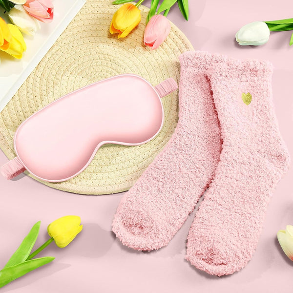 Happy Birthday Gifts for Women Mom Her Friend Sister Wife Grandma, Self Care Gift Get Well Relaxing Spa Gift Basket Set Pink