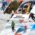 AURUZA Winter Gloves Men Women, Zipper Cycling Gloves Touch Screen, Windproof Warm Gloves Cold Weather, Anti-Slip Sports Gloves for Cycling