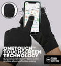 Tough Outdoors Running Gloves for Men & Women - Winter Liners & Touchscreen - Lightweight & Hiking Gloves