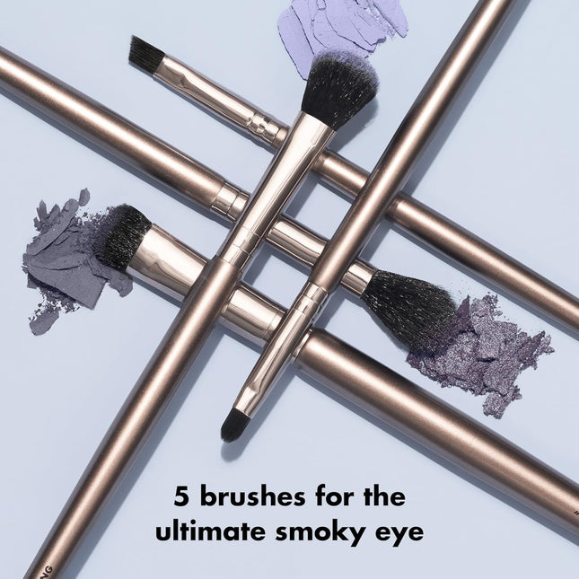 E.L.F. Smoky Eye Brush Kit, 5-Piece Makeup Brush Kit for Creating a Smoky Eye Lo