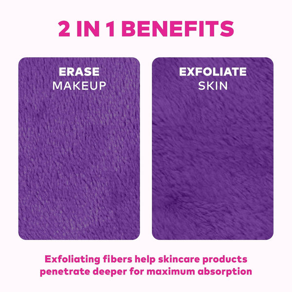 7-Day Set, Erase All Makeup with Just Water, Including Waterproof Mascara, Eyeliner, Foundation, Lipstick, Sunscreen, and More! 7Ct