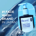 Biore Deep Pore Charcoal Face Wash, Daily Facial Cleanser for Dirt & Makeup Removal, for Oily Skin, 6.77 Oz 6.77 Ounce (Pack of 1)