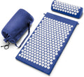 Sivan Health and Fitness Acupressure Mat and Pillow Set - Grounding Mat for Stress, Back & Neck Pain - Acupuncture Point Massage Mat for Muscle