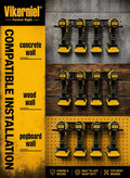 Drill Holder, Power Tool Organizer, Wall Mount 4 Cordless Metal Shelf Holder, Utility Storage Rack for Dewalt Cordless Tools for father day gifts