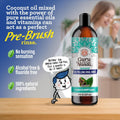Gurunanda Cocomint Oil Pulling Mouthwash for Complete Oral Hygiene, 7 Essential Oils & Vitamins for Happy Teeth & Gums & Fresh Breath ,