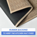 Artoid Mode Washable Non Slip Rubber Backing Kitchen Rugs Doormat, Absorbent Kitchen Floor Mats Front of Sink Kitchen Mats for Floor Home Decor