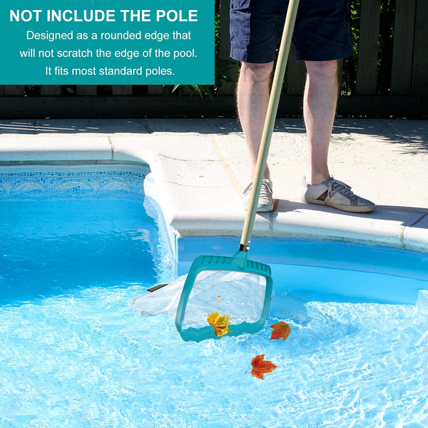 POOLWHALE Pool Skimmer Leaf Rake Net, Fine Mesh Deep Nylon Bag (No Pole) Pool Rake