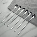 AOOSY Long Handle Spoon, Coffee Stirrers, 9-inch Ice Tea Spoon,Set of 6 | Premium 18/10 Stainless Steel Iced Teaspoon for Mothers Milks Tea Mixing