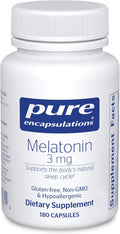 Pure Encapsulations Melatonin 3 Mg - Antioxidant Supplement to Support Natural Sleeping & Relief of Occasional Sleeplessness - for Natural Sleep