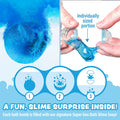 Super Goo Bath Slime 'Surprise' Bombs, 6 Pack | Kids Bath Bombs with Surprise inside | Nontoxic | Stretchy, Squishy Slime Soap | Sensory Fun for Kids