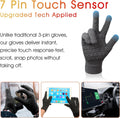COOLJOB Warm Fleece Knit Winter Gloves for Men Women, Touch Screen Fingers, Non-slip Silicone Grip and Elastic Cuff X-Large (Pack of 1) Dark Gray