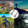 Titanium Spork, 8.7" Long Handle, Backpacking Spork and Spoon, Ultra Lightweight Camping Utensil for Hiking, Travel Titanium Long Sporks,Matte & Blue