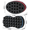 3Pcs Hair Styling Set for All - Curl Brush, Twist Sponge for Textured Hair with Metal Pick black styling set 3pcs
