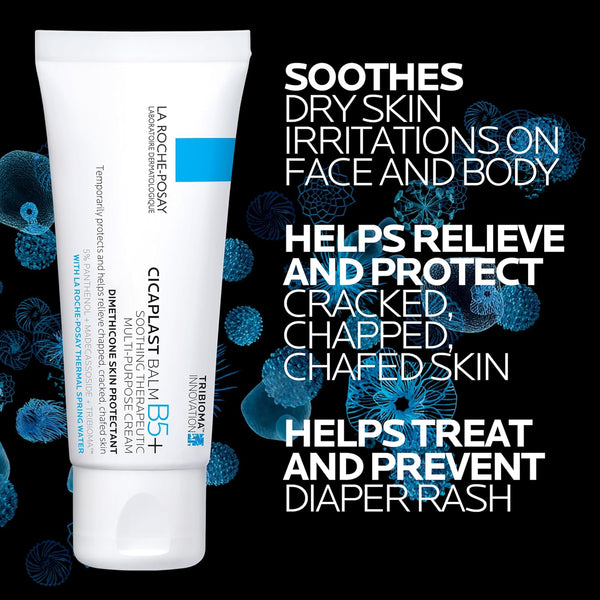 La Roche Posay Cicaplast Balm B5 UV SPF 50, Vitamin B5 + Shea Butter + Tribioma + Madecassoside + Zinc Oxide Sunscreen, Post Treatment Skin