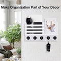 Key Holder for Wall Ã¢ÂÂ Decorative Wooden Mail Holder and Key Shelf with Mounting Hardware, Installation Guide Ã¢ÂÂ Paulownia Wood with 5