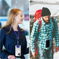 CACOE Phone Lanyard, Black+Dark Blue, 2 Pcs | Adjustable Neck Strap, 4 Pcs Patches,Universal Crossbody Multifuctional Cell Phone Lanyards
