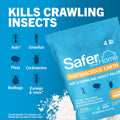 Safer Home Diatomaceous Earth 4 lb Organic OMRI DE - Cockroach Killer Indoor Home, Bed Bug Killer, Kills Fleas, Ants, Silverfish, Earwigs &