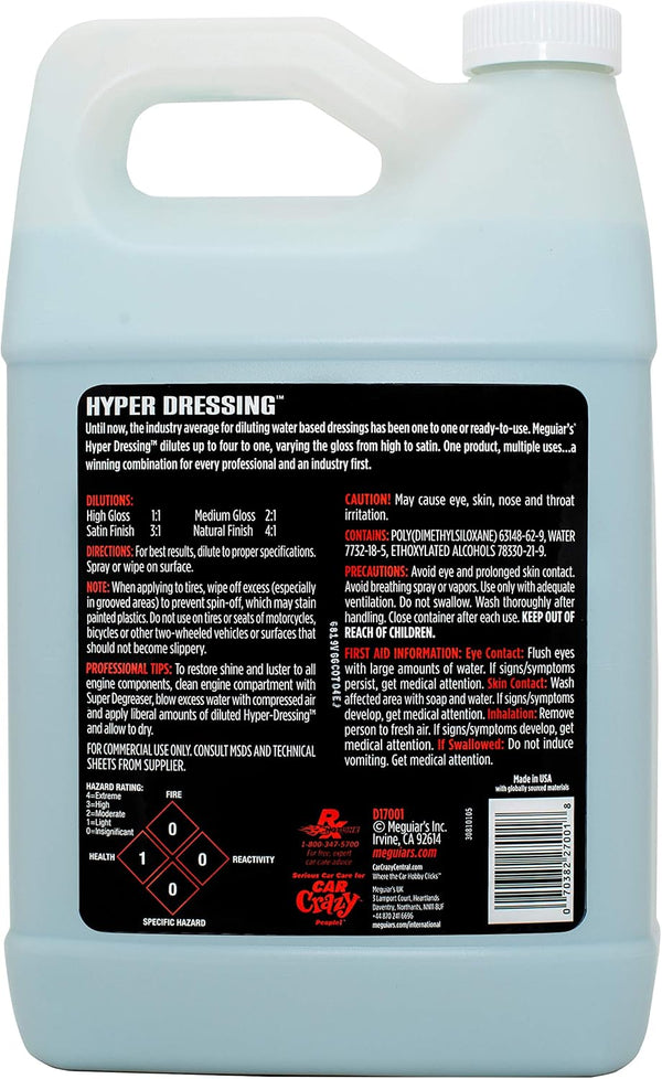 Meguiar'S D17001 Hyper Dressing - 1 Gallon Ã¢ÂÂ Give Your CarÃ¢ÂÂS Trim Pieces the Best Shine & Gloss