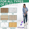 Reusable Mop Pads Compatible with Swiffer Power Mop,Power Mop Pads Refill Pads Washable 15.3 * 5.1 Inch, Microfiber Replacement Pad for