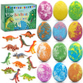 Easter Bath Bombs for Kids with Surprise Toys inside - Perfect Basket Stuffers, 12Pcs Dino Egg Bath Bombs Gift Set, Gentle and Kids Safe Bubble