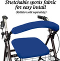 Top Glides Universal Rollator Walker Seat and Backrest Covers (Blue)