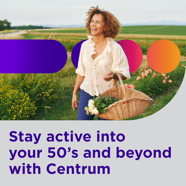 Centrum Minis Silver Women'S Multivitamin for Women 50 Plus, Multimineral Supplement with Vitamin D3, B Vitamins, Non-Gmo Ingredients, Supports