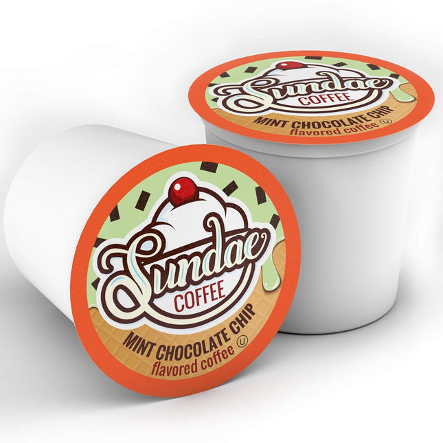 Sundae Ice Cream Flavored Coffee Pods, Compatible with 2.0 Keurig K-Cup Brewer, 