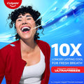 Colgate Max Fresh with Whitening Toothpaste with Mini Breath Strips, Clean Mint Toothpaste for Bad Breath, 6.3 Oz Tube
