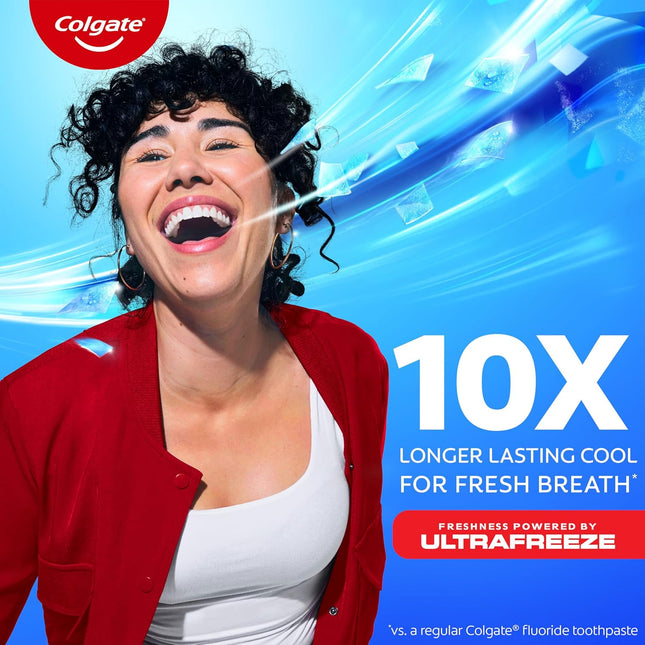 Colgate Max Fresh with Whitening Toothpaste with Mini Breath Strips, Clean Mint 