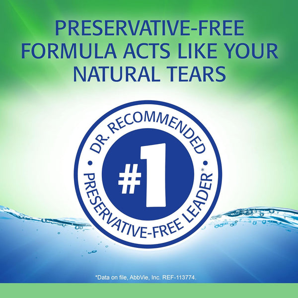 Refresh Plus Lubricant Eye Drops, Preservative Free, Single Use Containers, 30 Count 30 Count (Pack of 1)