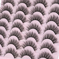 False Eyelashes 14mm Faux 3D Mink Lashes Natural Look Cat Eye Wispy Lashes Pack by Kiromiro, 14 Pairs Cat Eye A01