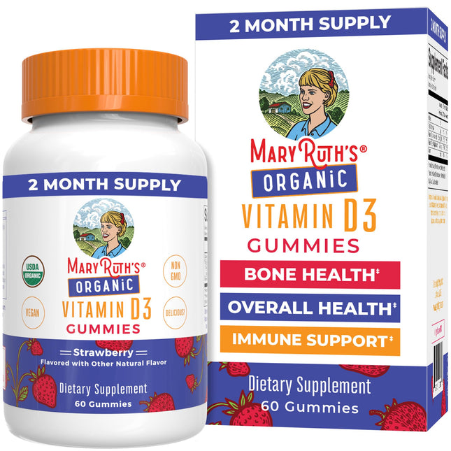 Maryruth'S Organic Vitamin D3 Gummies | 1000 IU | USDA Organic | Immune Support|