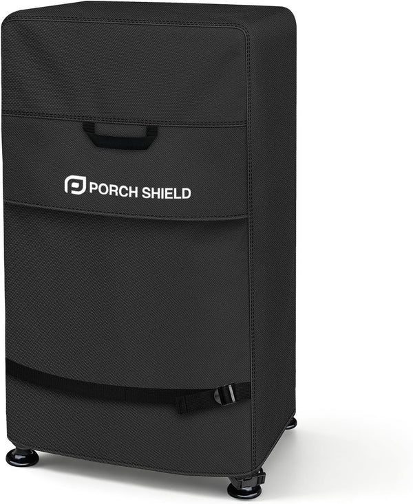 Porch Shield 30 Inch Electric Smoker Cover for Masterbuilt Smoker, Waterproof Heavy Duty Outdoor Smoker Grill Covers 20W X 18D X 33H Inch, Black