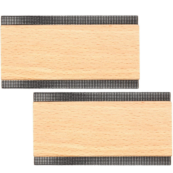 Boao 2 Pcs Wooden Sweater Comb Remove Pilling Comb with Double Edge Design to Remove Pills and Fuzz from Clothing Fabric Shaver and Pill Remover