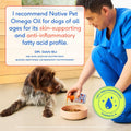 Native Pet Omega 3 Fish Oil for Dogs & Cats – Wild Alaskan Salmon Oil for Dogs Skin and Coat, Supports Joints, Heart & Shedding – Fast-Absorbing