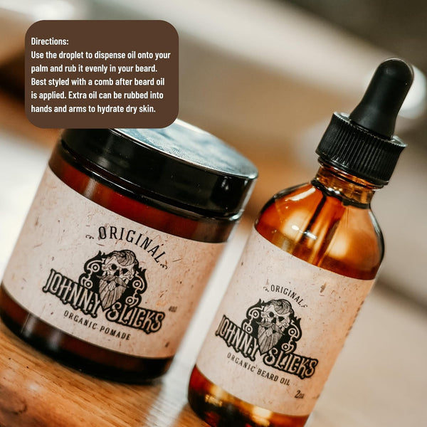 Organic Beard Oil | Moisturize, Soften, Promote Hair Growth, Reduce Itch (US Made, Veteran Owned Handcrafted with Clean Ingredients), Rugged