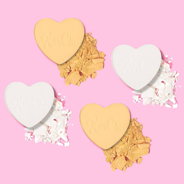 Kimchi Chic Almost Catfished Micro Pressed Powder - Brightening under Eye Setting Powder, Reduces Dark Circles, No Flashback, That White Powder