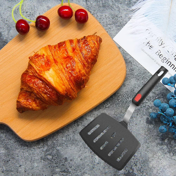 Silicone Spatula Turner, 4-Pack Spatulas 600Â°F Heat Resistant Set for Nonstick Cookware, Kitchen Cooking Utensils BPA Free Rubber Egg, Crepe,
