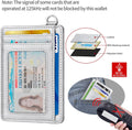 Ecovision Slim Minimalist Front Pocket Wallet, RFID Blocking Credit Card Holder Wallet with Detachable D-Shackle for Men Women