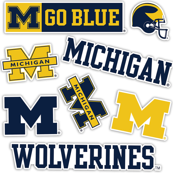 Desert Cactus University of Michigan Sticker Wolverines UM U of M Sticker Vinyl Decals Laptop Water Bottle Car Scrapbook Sheet T2 (Type 2)