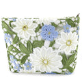URSKYTOUS Flower Makeup Bags Travel Large Floral Cosmetic Bag for Women Cute Makeup Pouch Zippered Portable Toiletry Bag Lace Trendy Aesthetic